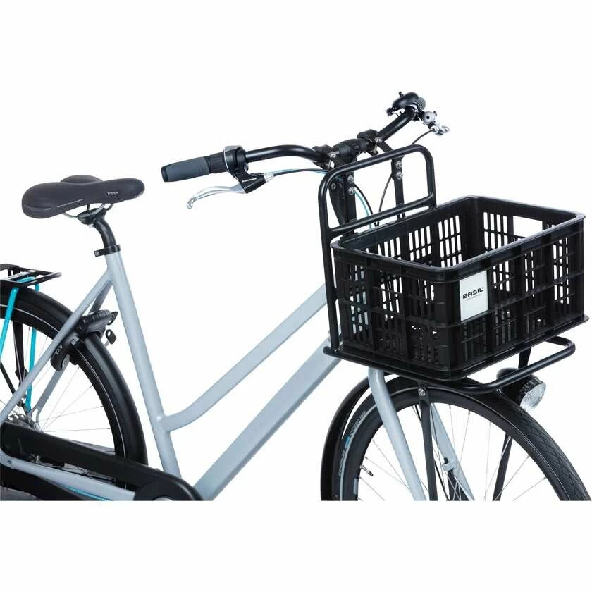 Skrzynka transportowa na bagażnik Basil Crate MIK czarna Rozmiar: S