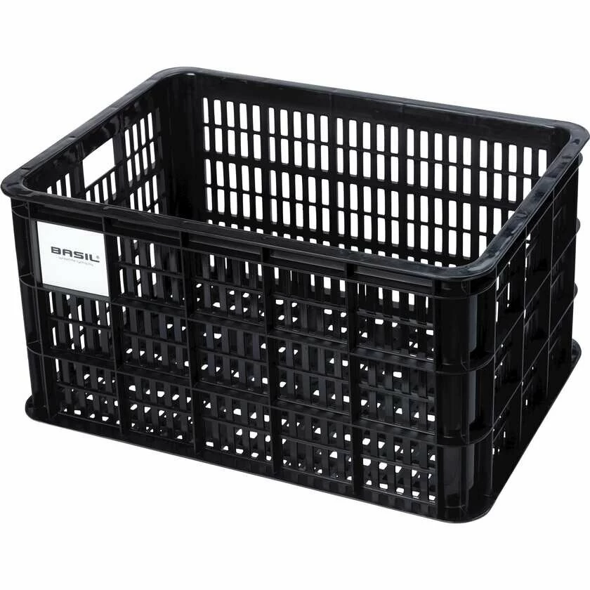 Skrzynka transportowa na przedni bagażnik Basil Crate L Black