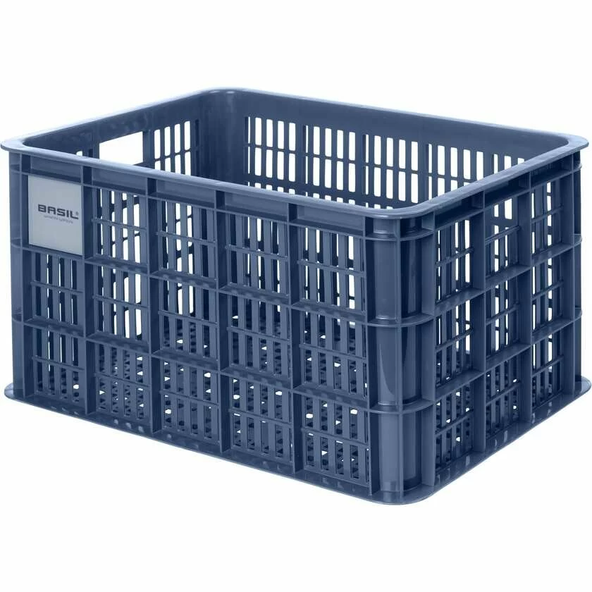 Skrzynka transportowa na przedni bagażnik Basil Crate L Blue stone