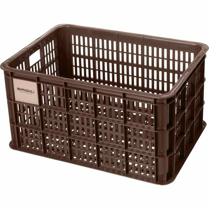 Skrzynka transportowa na przedni bagażnik Basil Crate L Chocolate brown