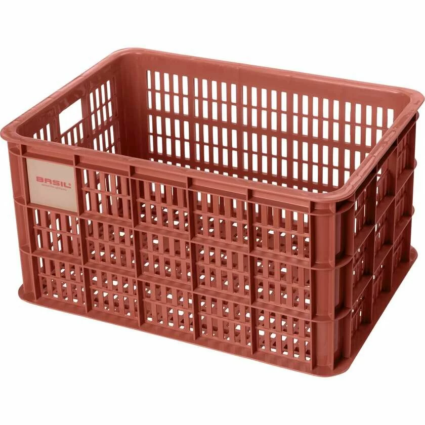 Skrzynka transportowa na przedni bagażnik Basil Crate L Terra red