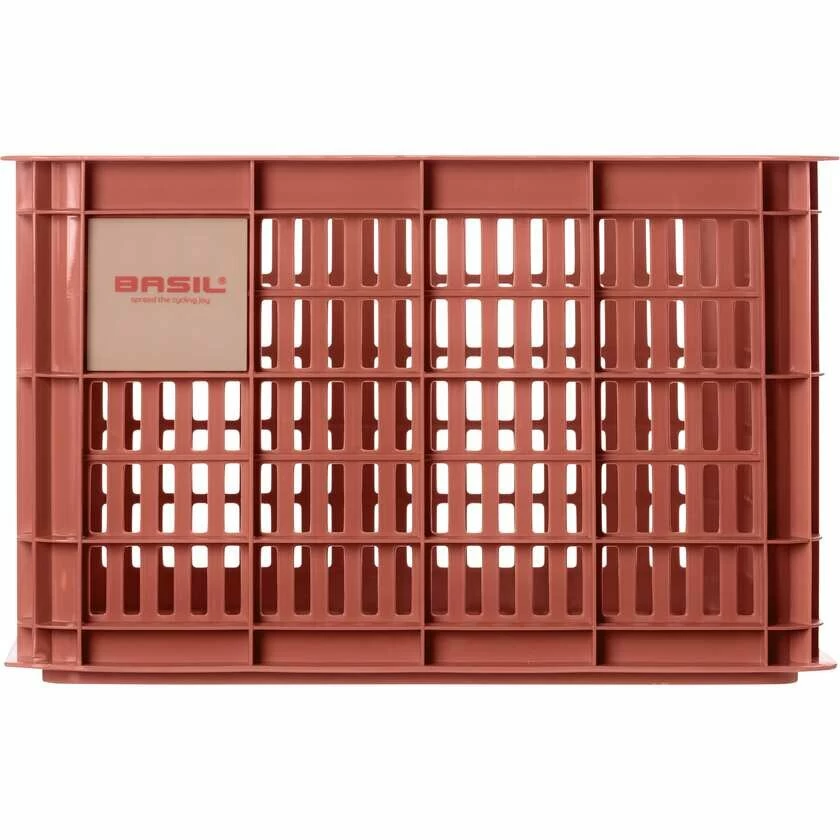 Skrzynka transportowa na przedni bagażnik Basil Crate M 27L Terra Red