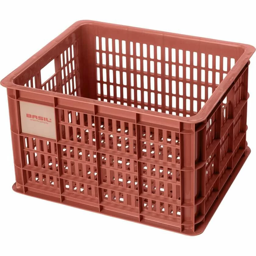 Skrzynka transportowa na przedni bagażnik Basil Crate M 27L Terra Red