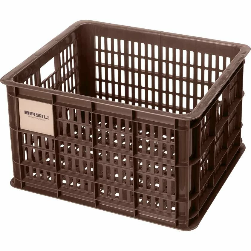 Skrzynka transportowa na przedni bagażnik Basil Crate M Chocolate brown