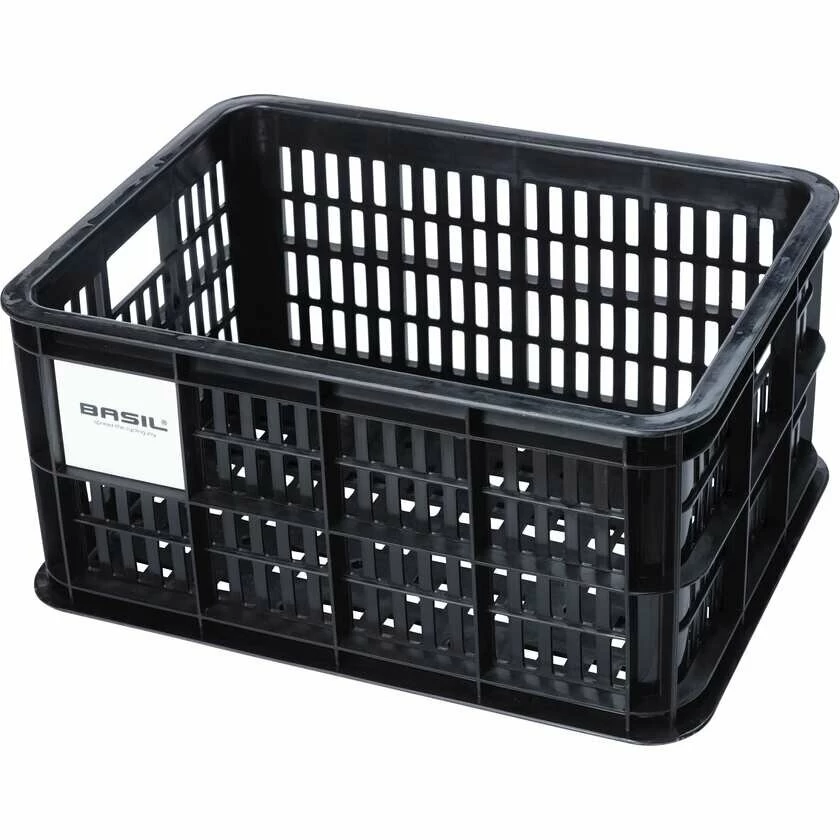 Skrzynka transportowa na przedni bagażnik Basil Crate S Recycled Black (czarny)