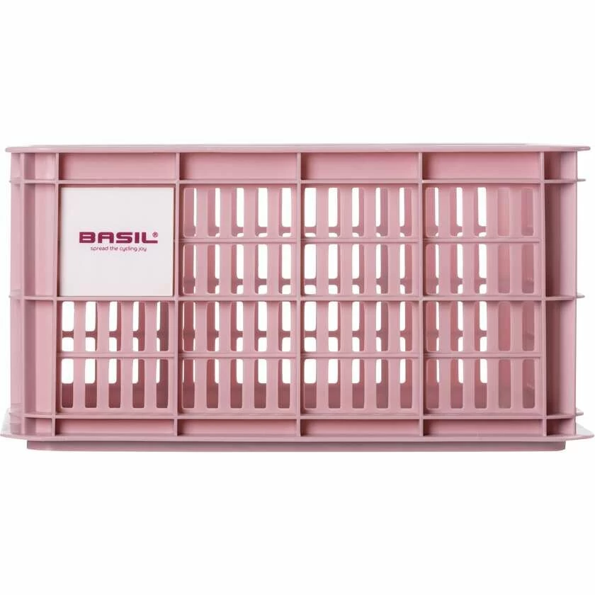 Skrzynka transportowa na przedni bagażnik Basil Crate S Recycled Blossom (różowy)