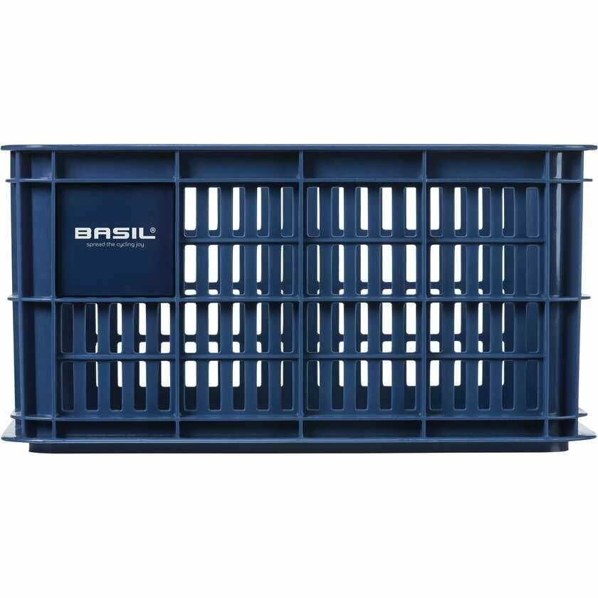 Skrzynka transportowa na przedni bagażnik Basil Crate S Recycled Bluestone (niebieski)