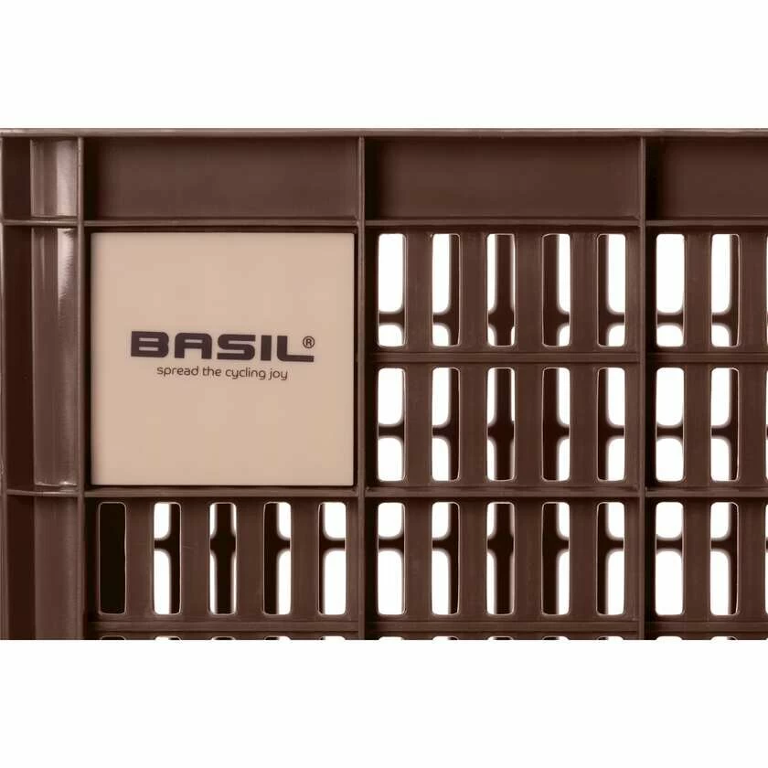 Skrzynka transportowa na przedni bagażnik Basil Crate S Recycled Brown (brązowy)
