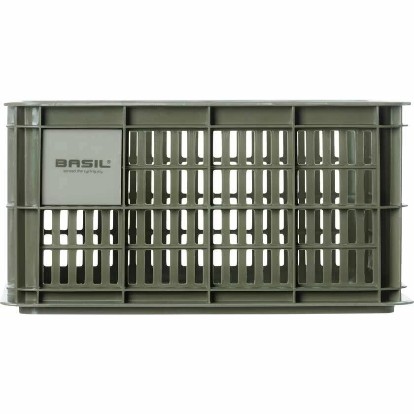 Skrzynka transportowa na przedni bagażnik Basil Crate S Recycled Moss Green (zielony)