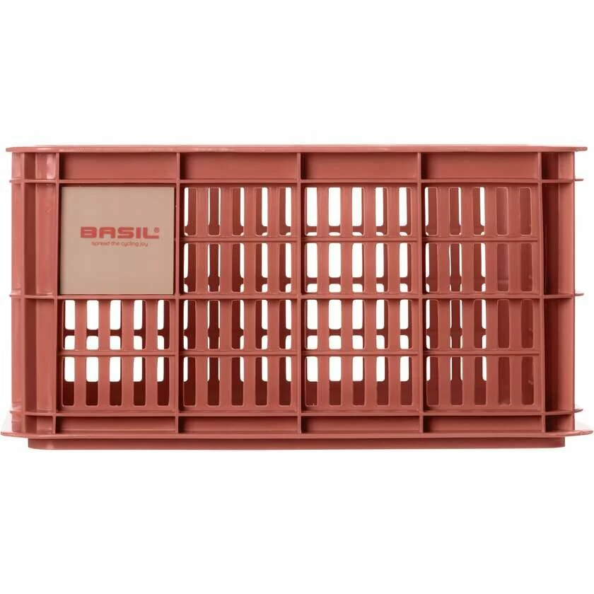 Skrzynka transportowa na przedni bagażnik Basil Crate S Recycled Terra Red (czerwony)