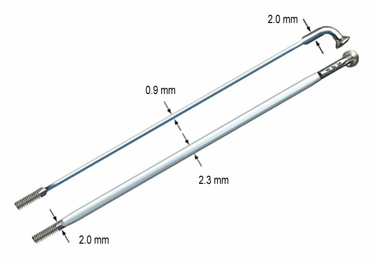 Szprycha płaska Sapim CX-RAY 2.0 czarna Długość: 280