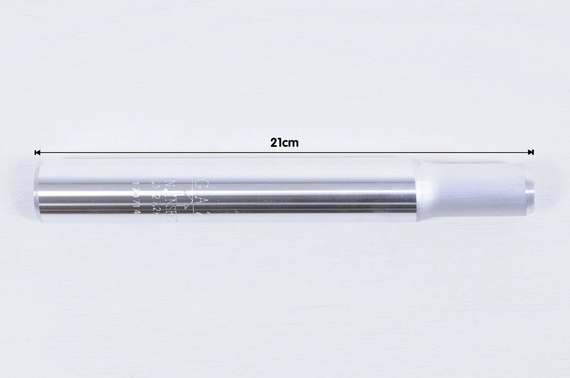 Sztyca podsiodłowa Gazelle z logo o średnicy 27,2 oraz 26,1 mm 27,2 mm, srebrny, długość 205 mm