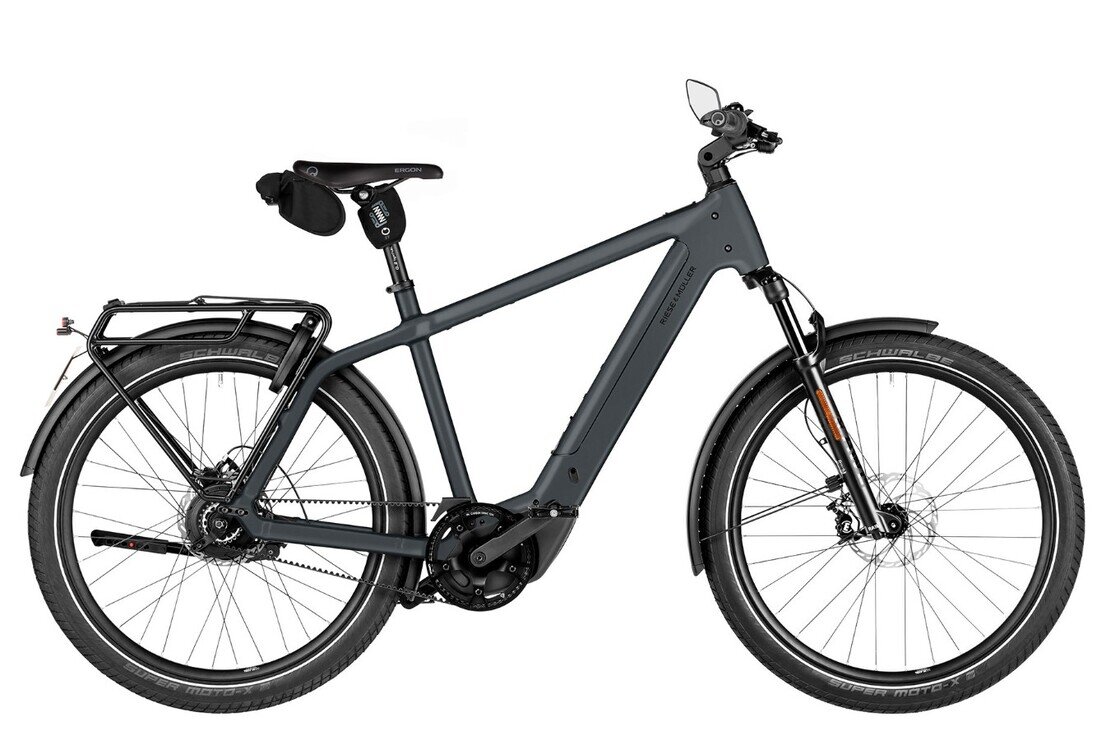 Szybki Rower elektryczny na pasku Riese & Muller Charger 5 Vario HS 800Wh 45km/h Męski Slate Grey