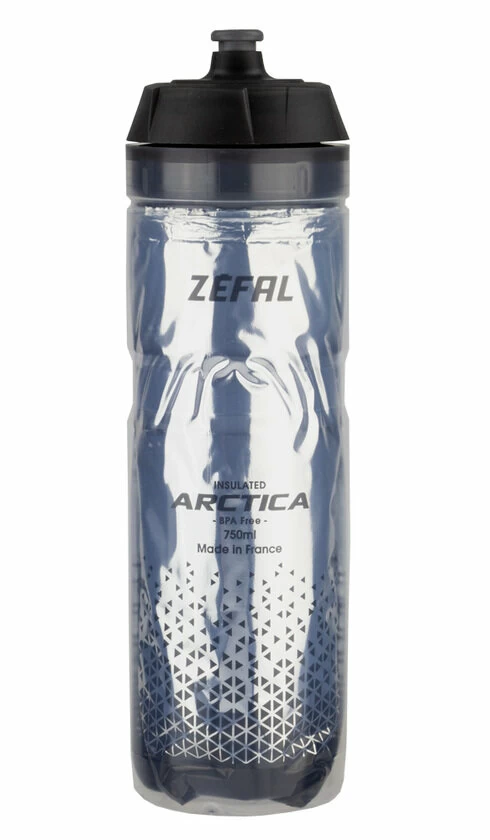 Termiczny bidon rowerowy Zefal Arctica 75 Silver/Black