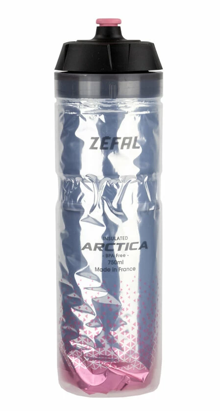Termiczny bidon rowerowy Zefal Arctica 75 Silver/Light Pink