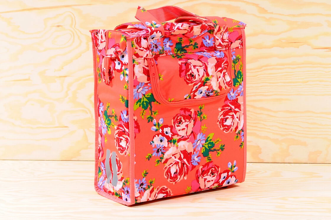 Torba rowerowa Basil Blossom Rose Shopper czerwony