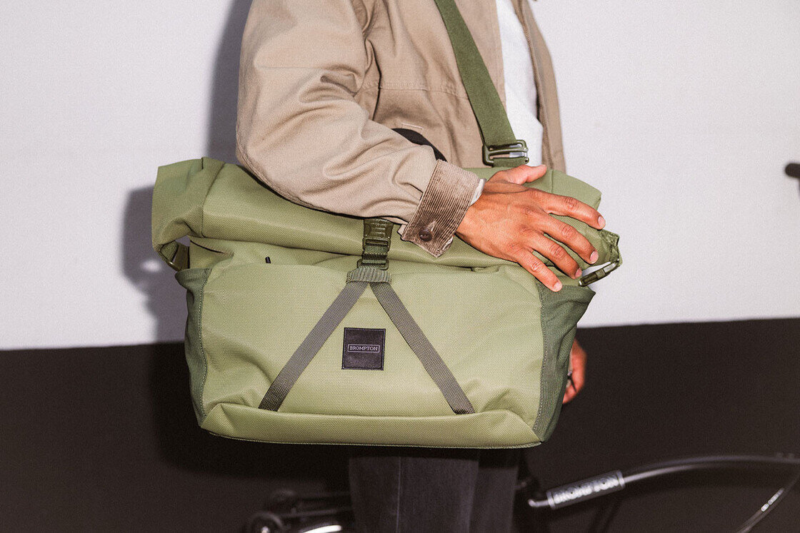 Torba rowerowa Brompton Rolltop L Olive Green