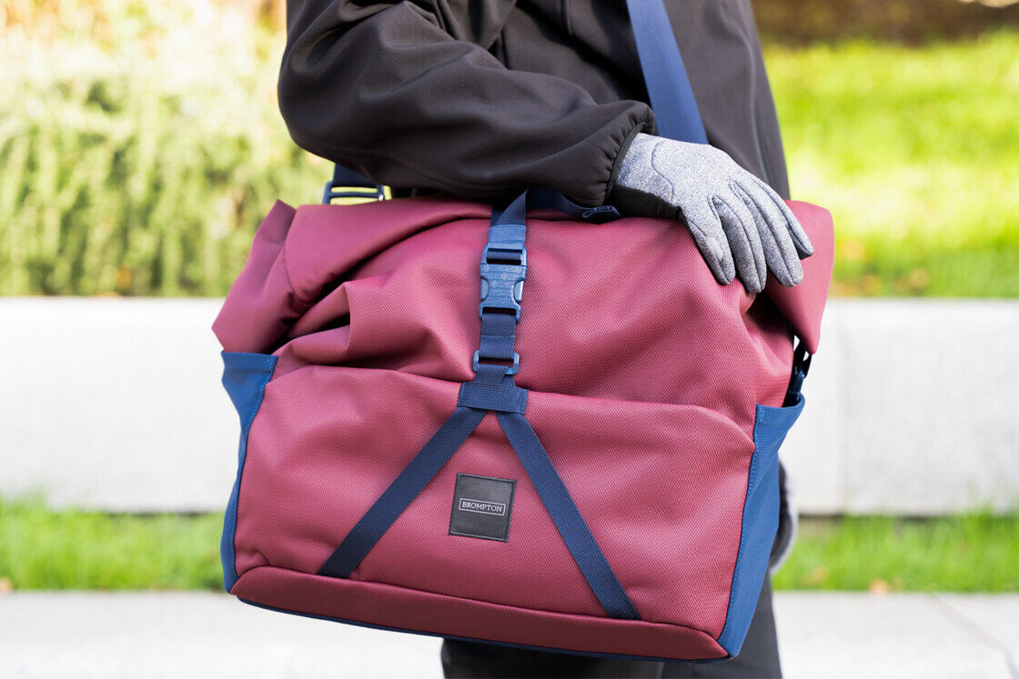 Torba rowerowa Brompton Rolltop L Plum