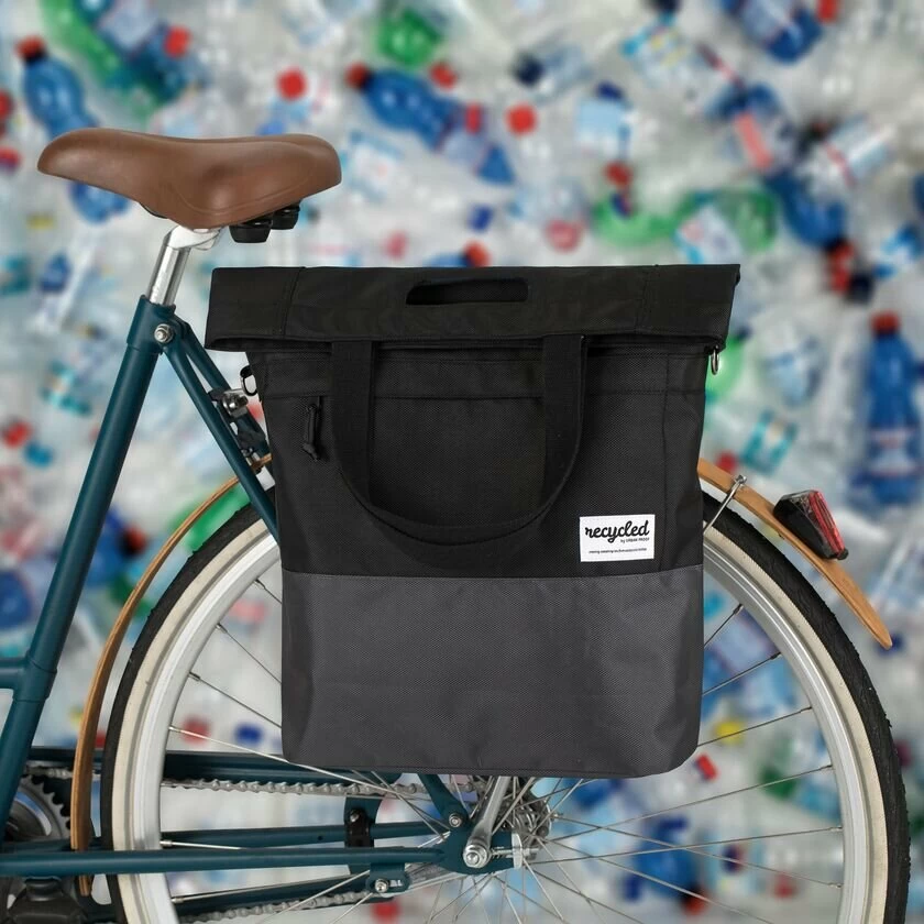 Torba rowerowa Urban Proof Shopper Recycled  Black Grey