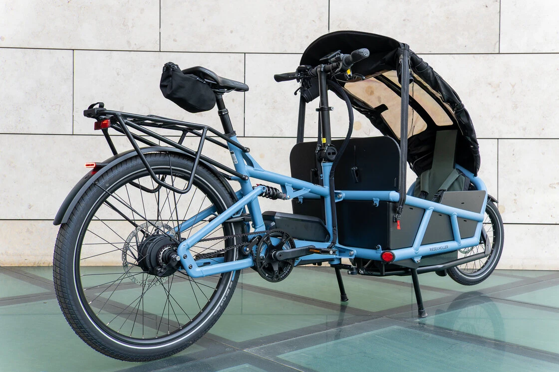 Transportowy rower elektryczny cargo Riese & Muller Load 5 60 Vario Family Kit Arctic Blue