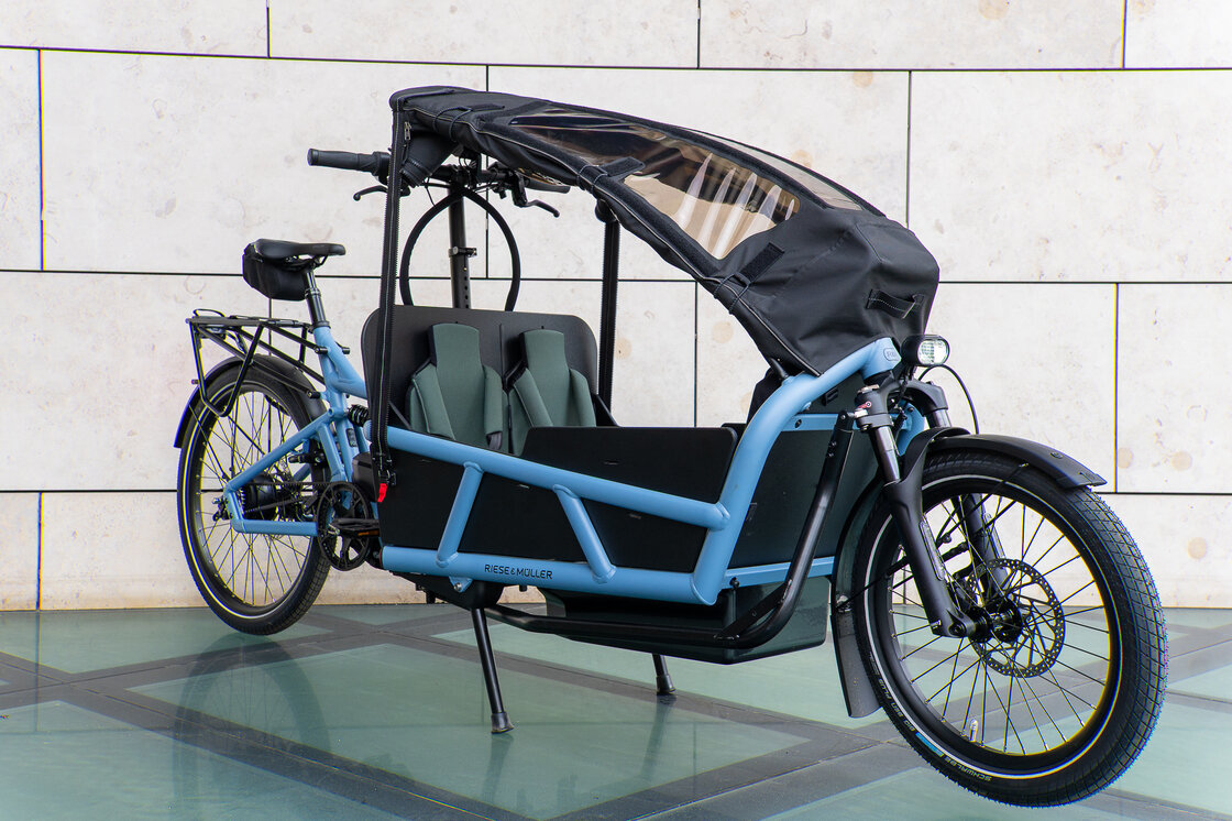 Transportowy rower elektryczny cargo Riese & Muller Load 5 75 Vario Arctic Blue