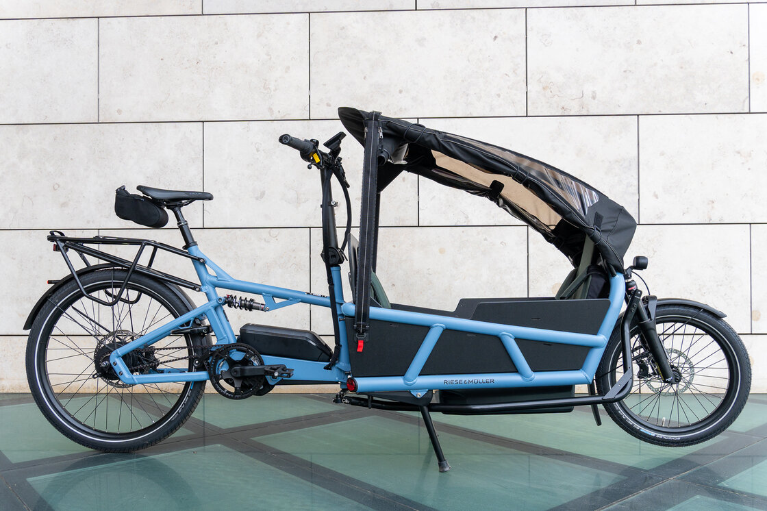 Transportowy rower elektryczny cargo Riese & Muller Load 5 75 Vario Arctic Blue