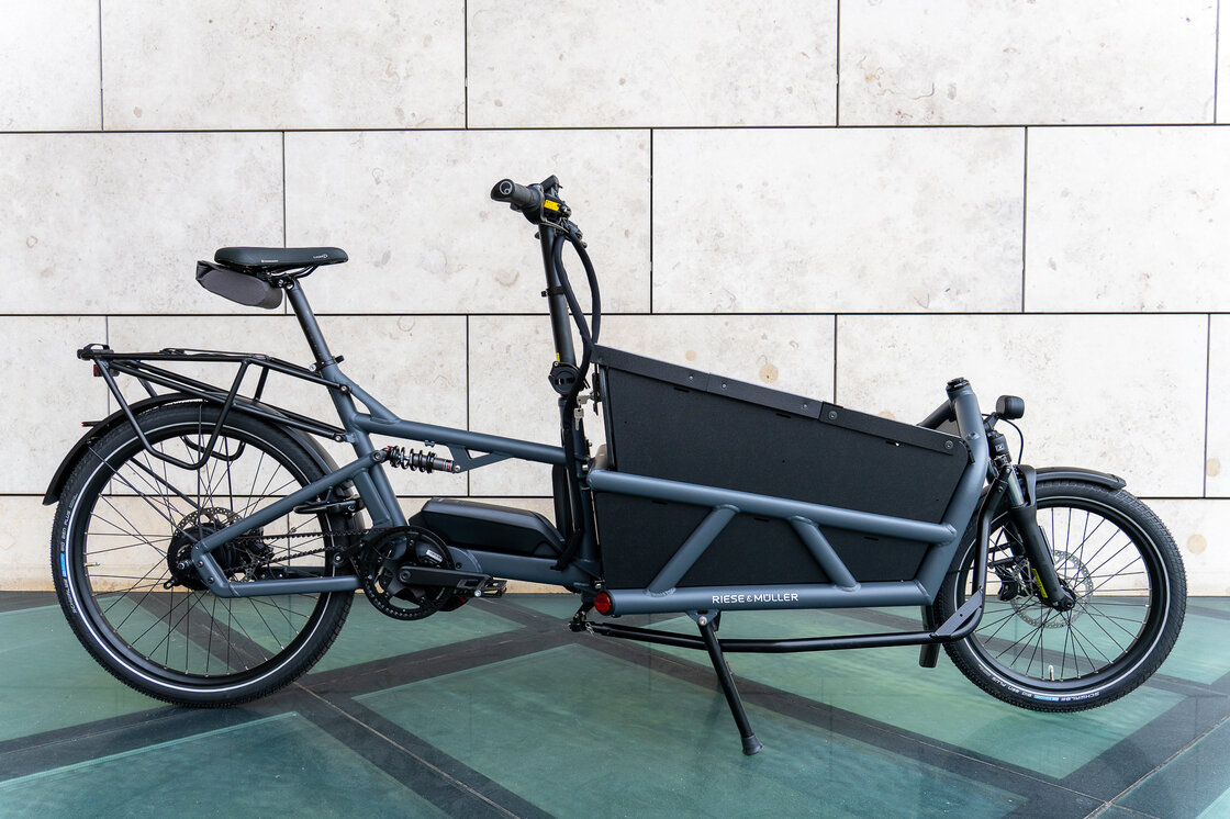Transportowy rower elektryczny cargo Riese & Muller Load Load 60 Vario 1000Wh Coal grey matt
