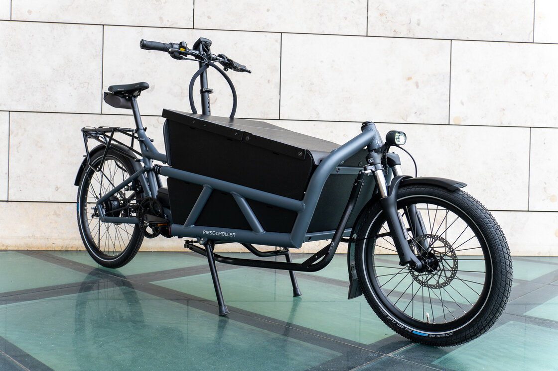 Transportowy rower elektryczny cargo Riese & Muller Load Load 60 Vario 1000Wh Coal grey matt