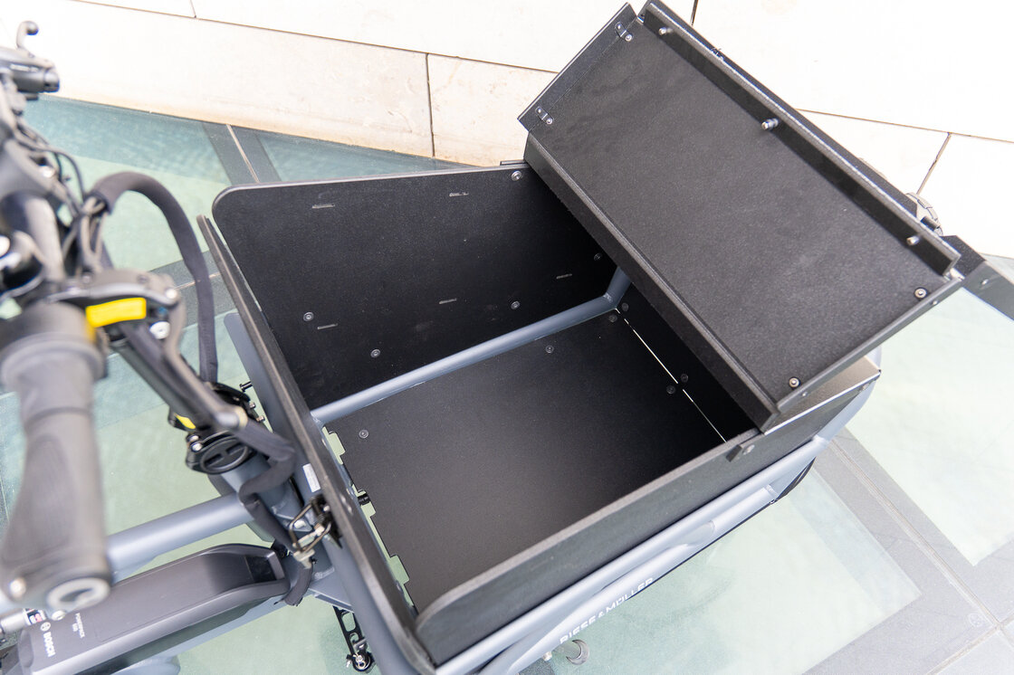 Transportowy rower elektryczny cargo Riese & Muller Load Load 60 Vario 1000Wh Coal grey matt