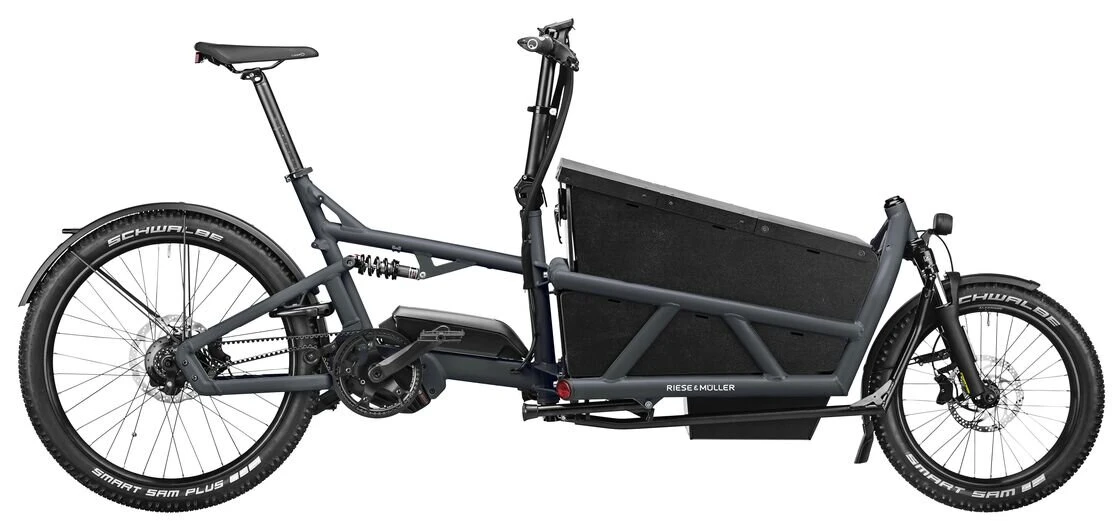 Transportowy rower elektryczny cargo Riese & Muller Load Load 60 Vario 1000Wh Coal grey matt
