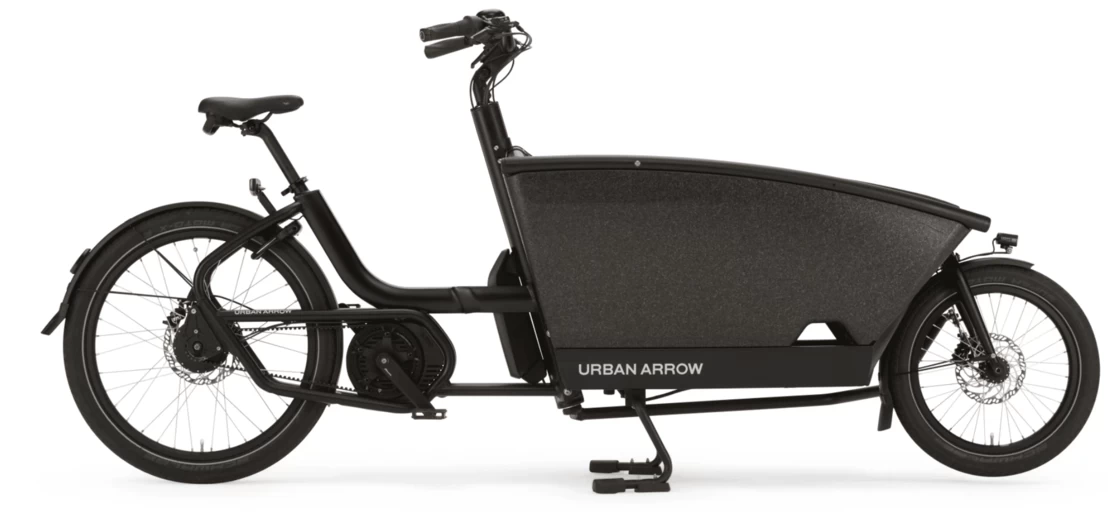 Transportowy rower elektryczny na pasku Urban Arrow Family Performance Plus 500Wh Czarny