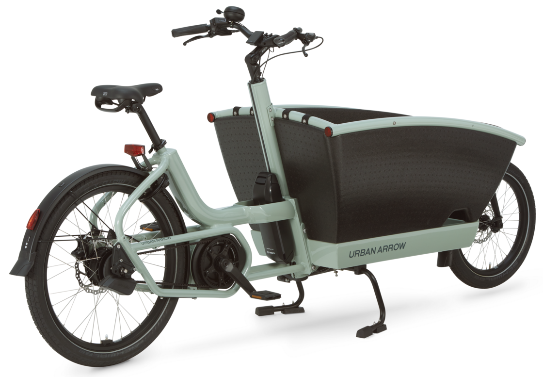 Transportowy rower elektryczny na pasku Urban Arrow Family Performance Plus AutomatiQ 545Wh Zielony