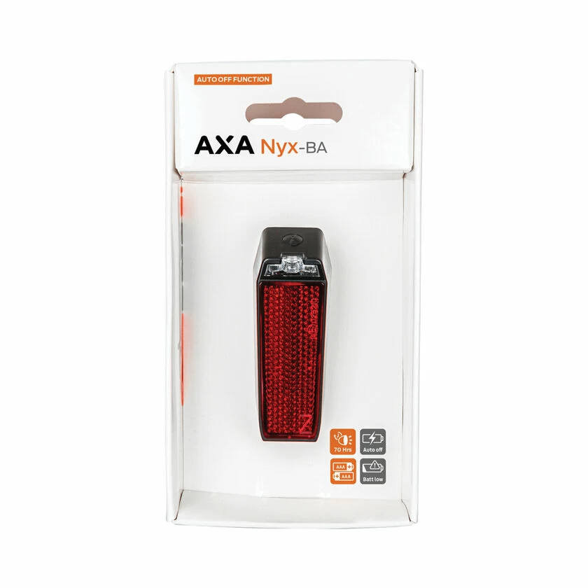 Tylna lampka rowerowa AXA Nyx Auto Off na Baterie