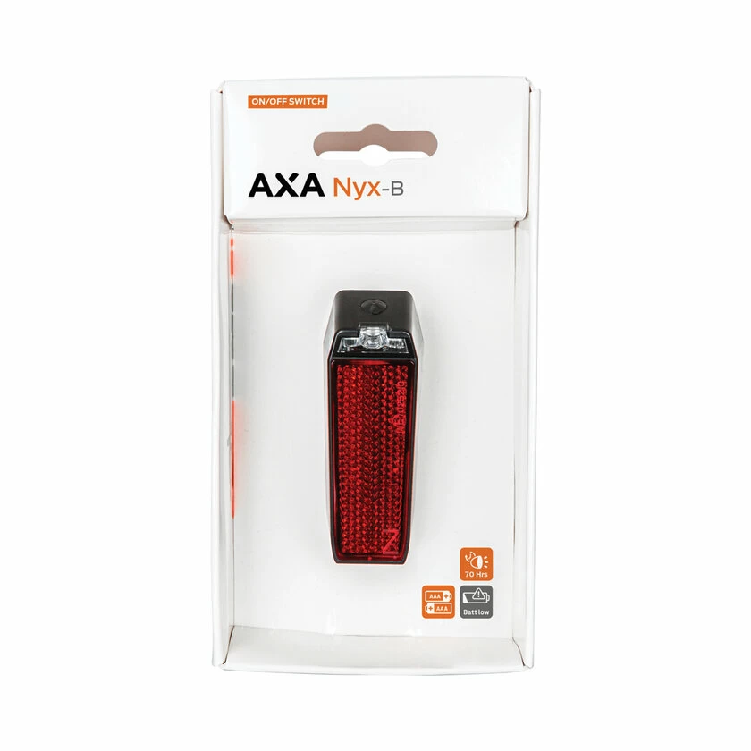 Tylna lampka rowerowa AXA Nyx na Baterie 