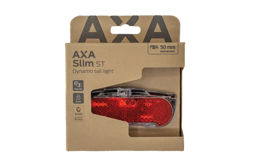 Tylna lampka rowerowa AXA Slim na dynamo