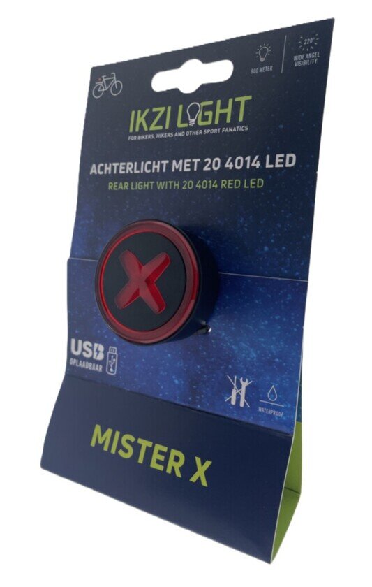 Tylna lampka rowerowa IKZI Light Mr. X USB