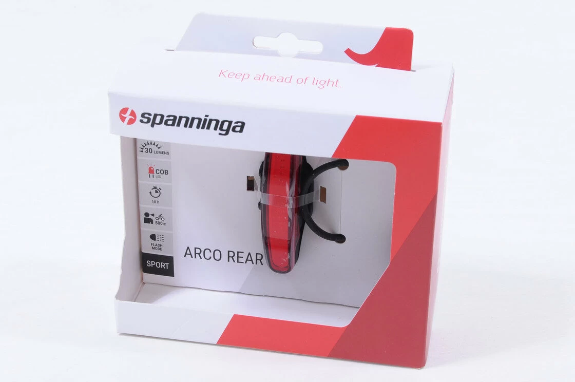 Tylna lampka rowerowa Spaninnga Arco Flash (USB)
