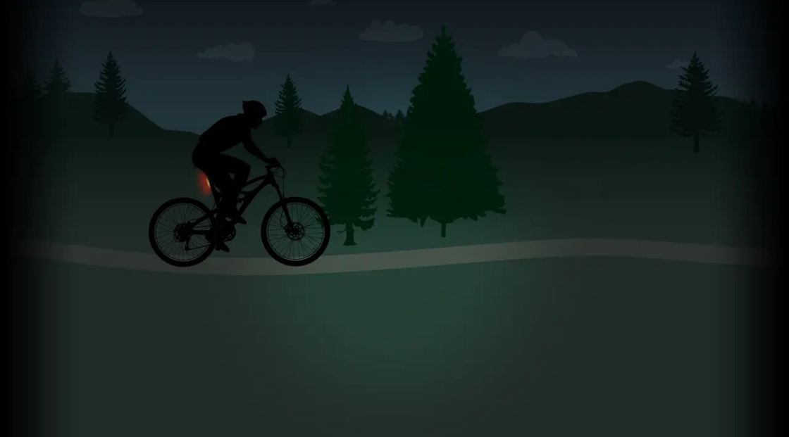 Tylna lampka rowerowa Spanninga Acro Flash USB