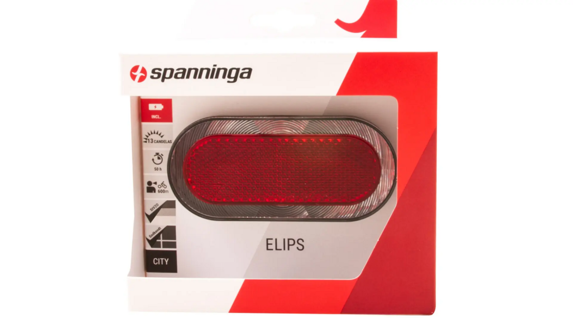 Tylna lampka rowerowa Spanninga Elips XB na baterie