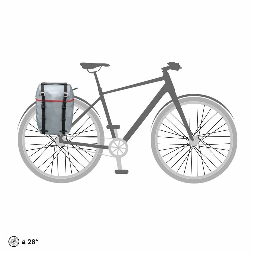 Tylna sakwa rowerowa Ortlieb Bike-Packer Original 20L Alu Grey