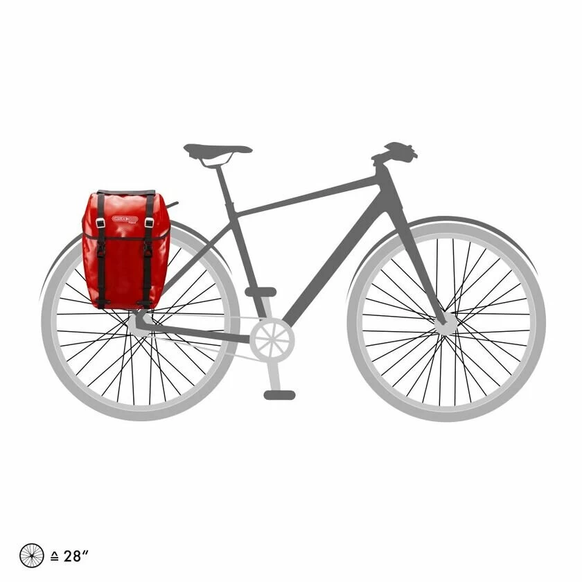 Tylna sakwa rowerowa Ortlieb Bike-Packer Original 20L Red