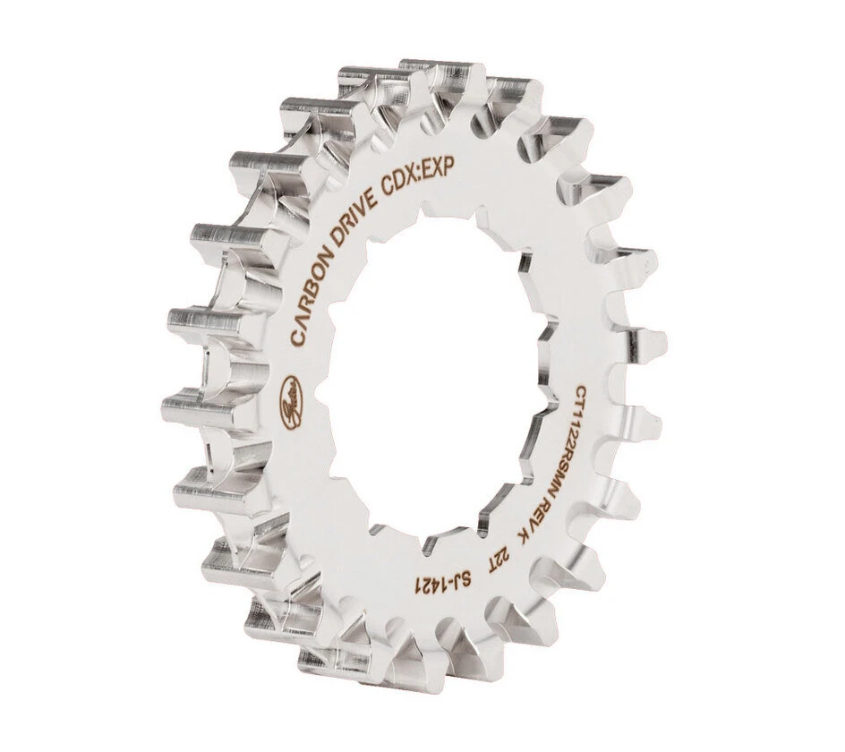 Tylna zębatka Gates Carbon Drive CDX Rohloff Spline RVS 22T Silver
