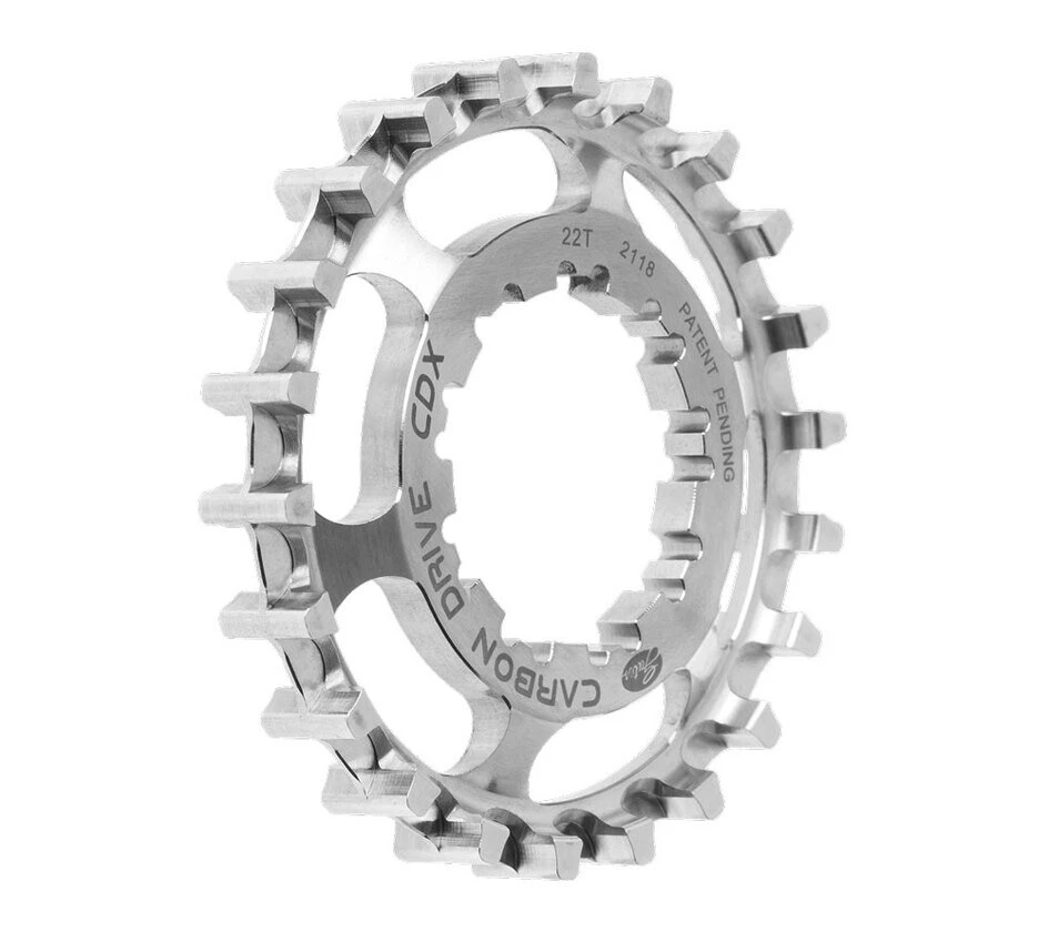 Tylna zębatka rowerowa Gates Carbon Drive CDX 9-Spline RVS 22T Silver