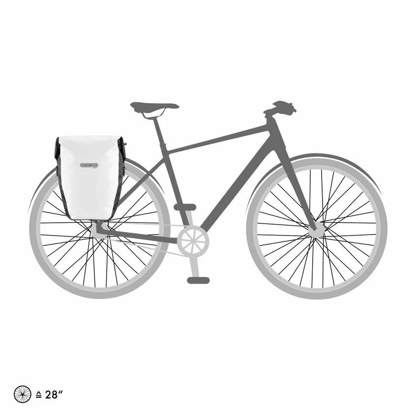 Tylne sakwy rowerowe Ortlieb Back-Roller City QL1 40L White/Black