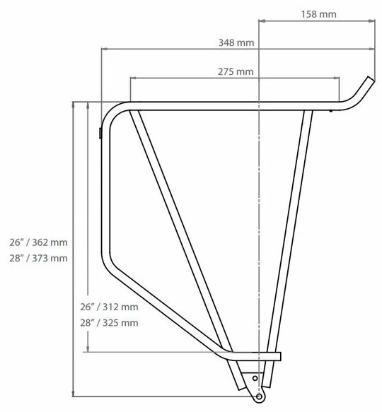 Tylny bagażnik rowerowy Tubus Cargo Classic 26”