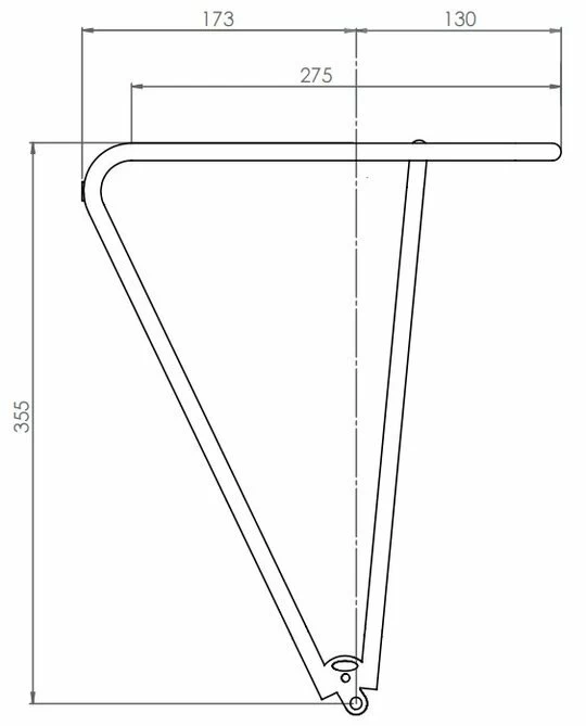 Tylny bagażnik rowerowy Tubus Fly Classic 26”/28” Stal nierdzewna