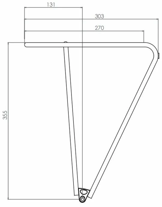 Tylny bagażnik rowerowy Tubus Fly Evo 26”/28” Czarny