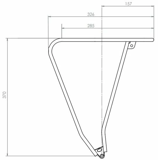 Tylny bagażnik rowerowy Tubus Vega Evo 26”/28”