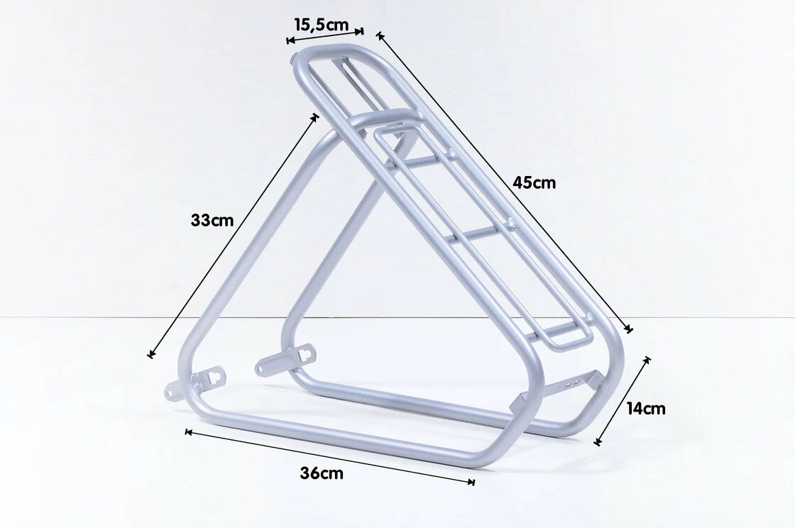 Tylny bagażnik Steco Power Safety Carrier 35 KG srebrny