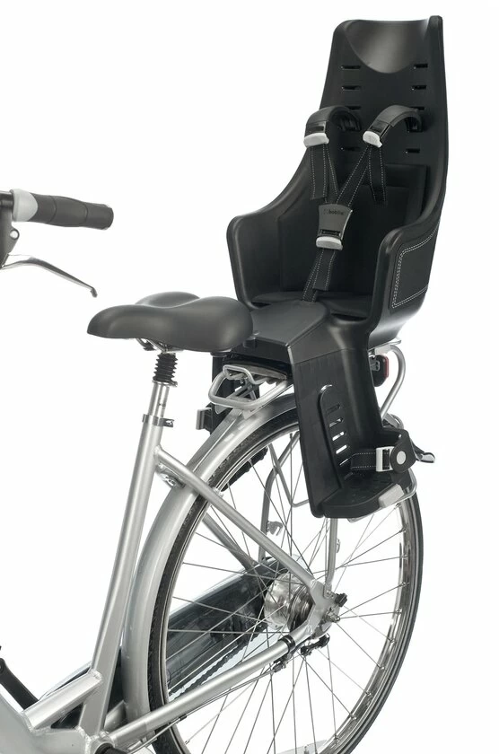 Tylny fotelik rowerowy Bobike Maxi Exclusive do ramy / na bagażnik Denim Deluxe